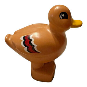 Lego Duplo Mallard Duck Bird Brown Head Pet House Home Zoo Yellow Beak Forest